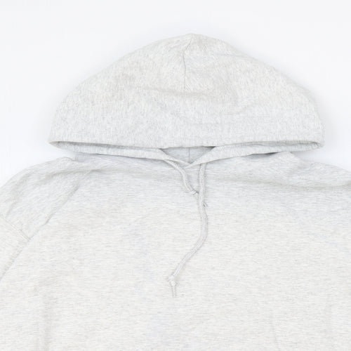 HNR LON Womens Grey Cotton Pullover Hoodie Size S Pullover
