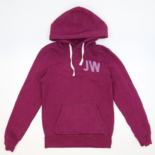 Jack Wills Womens Purple Cotton Pullover Hoodie Size XS Pullover