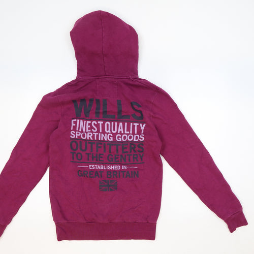 Jack Wills Womens Purple Cotton Pullover Hoodie Size XS Pullover