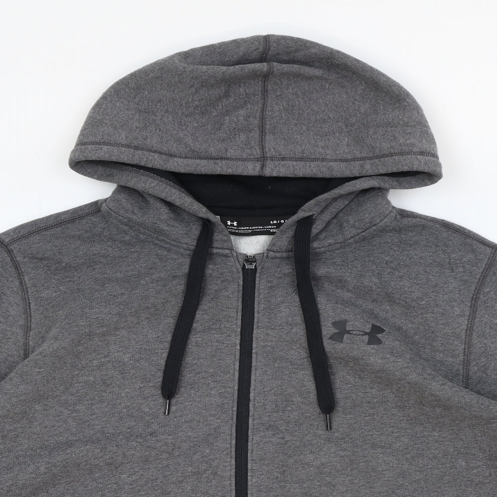 Under armour Mens Grey Jacket Size L Zip