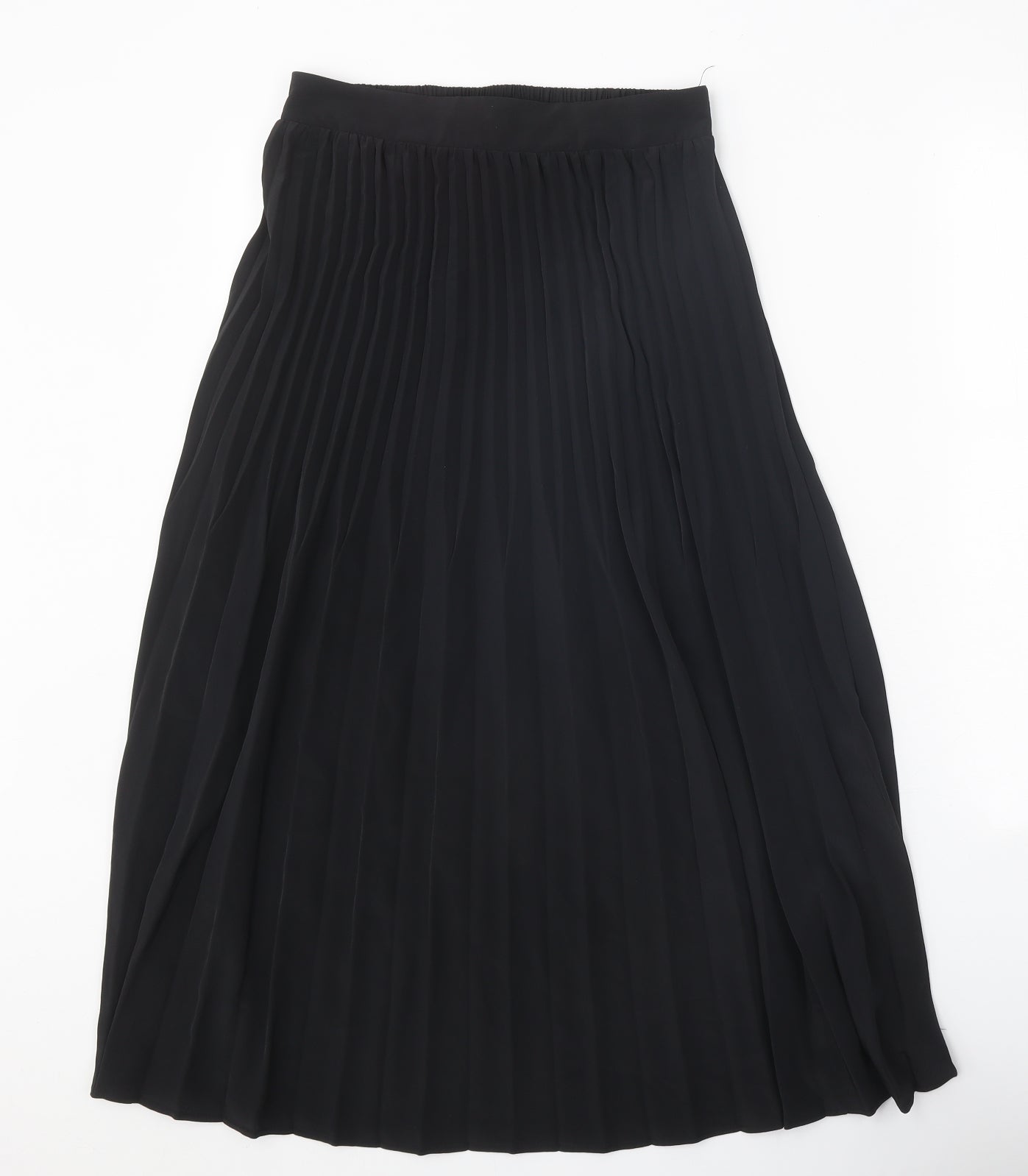 Primark Womens Black Polyester Pleated Skirt Size 8