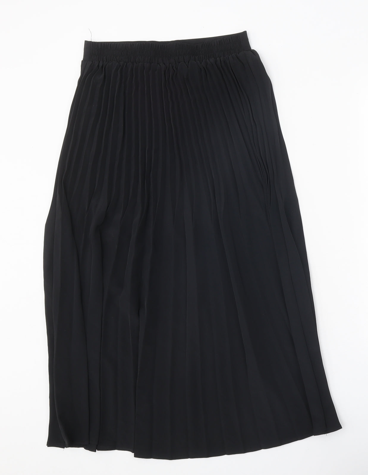 Primark Womens Black Polyester Pleated Skirt Size 8