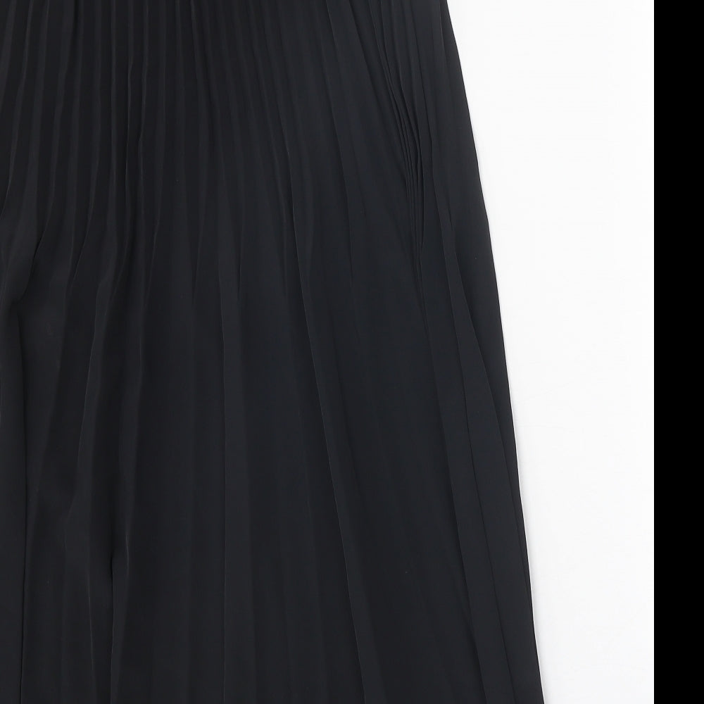 Primark Womens Black Polyester Pleated Skirt Size 8