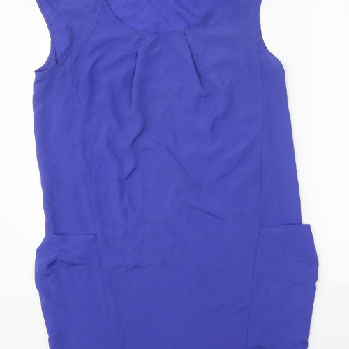 F&F Womens Blue Polyester A-Line One Size Round Neck Pullover