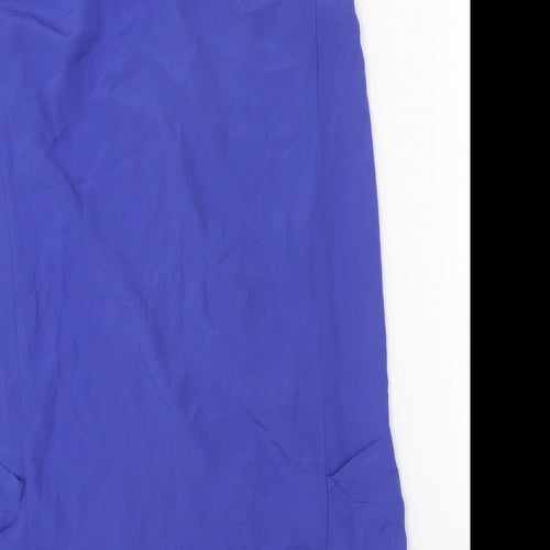 F&F Womens Blue Polyester A-Line One Size Round Neck Pullover