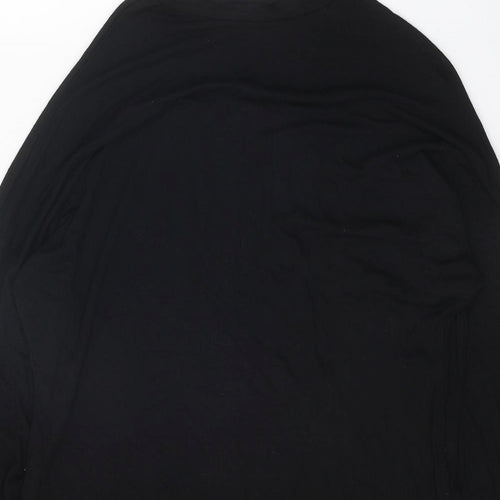 Boohoo Womens Black Polyester A-Line Size 10 Round Neck Pullover