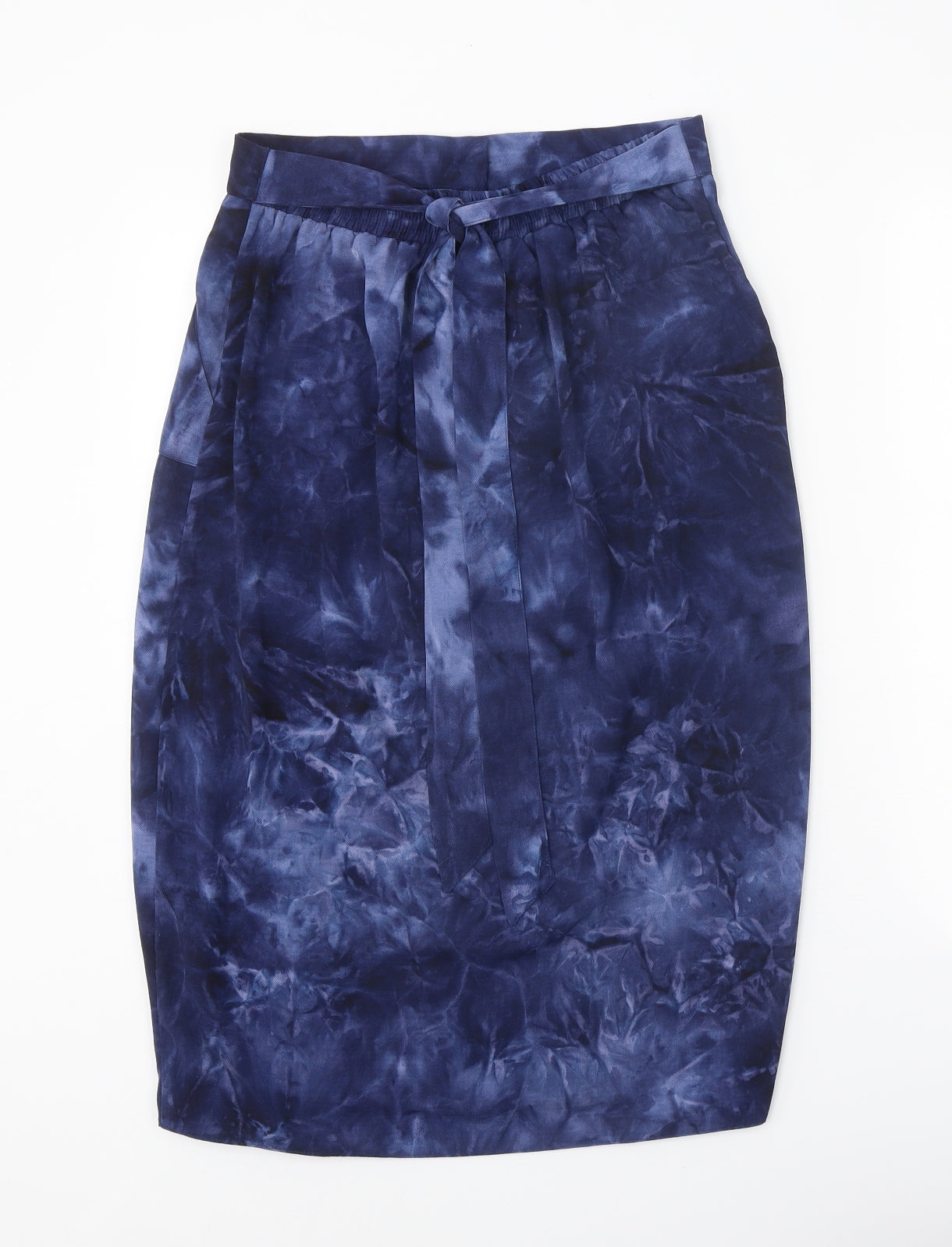 Dorothy Perkins Womens Blue Geometric Polyester Straight & Pencil Skirt Size 10 Button
