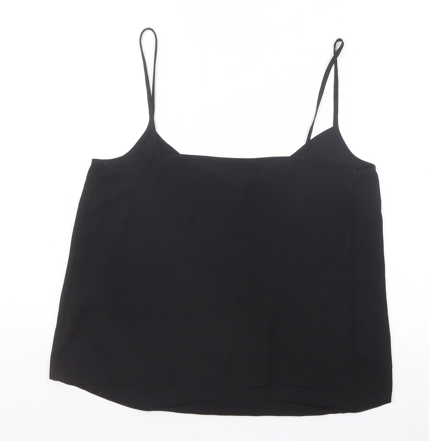 Primark Womens Black Polyester Camisole Tank Size 12 Scoop Neck