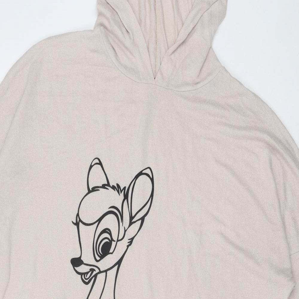 Primark Womens Beige Round Neck Polyester Pullover Jumper Size L - Bambi