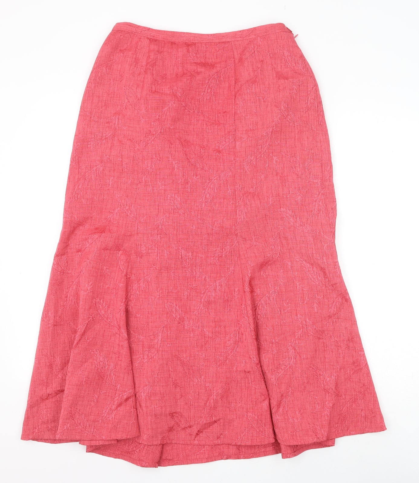 Eastex Womens Red Polyester Trumpet Skirt Size 12 Zip