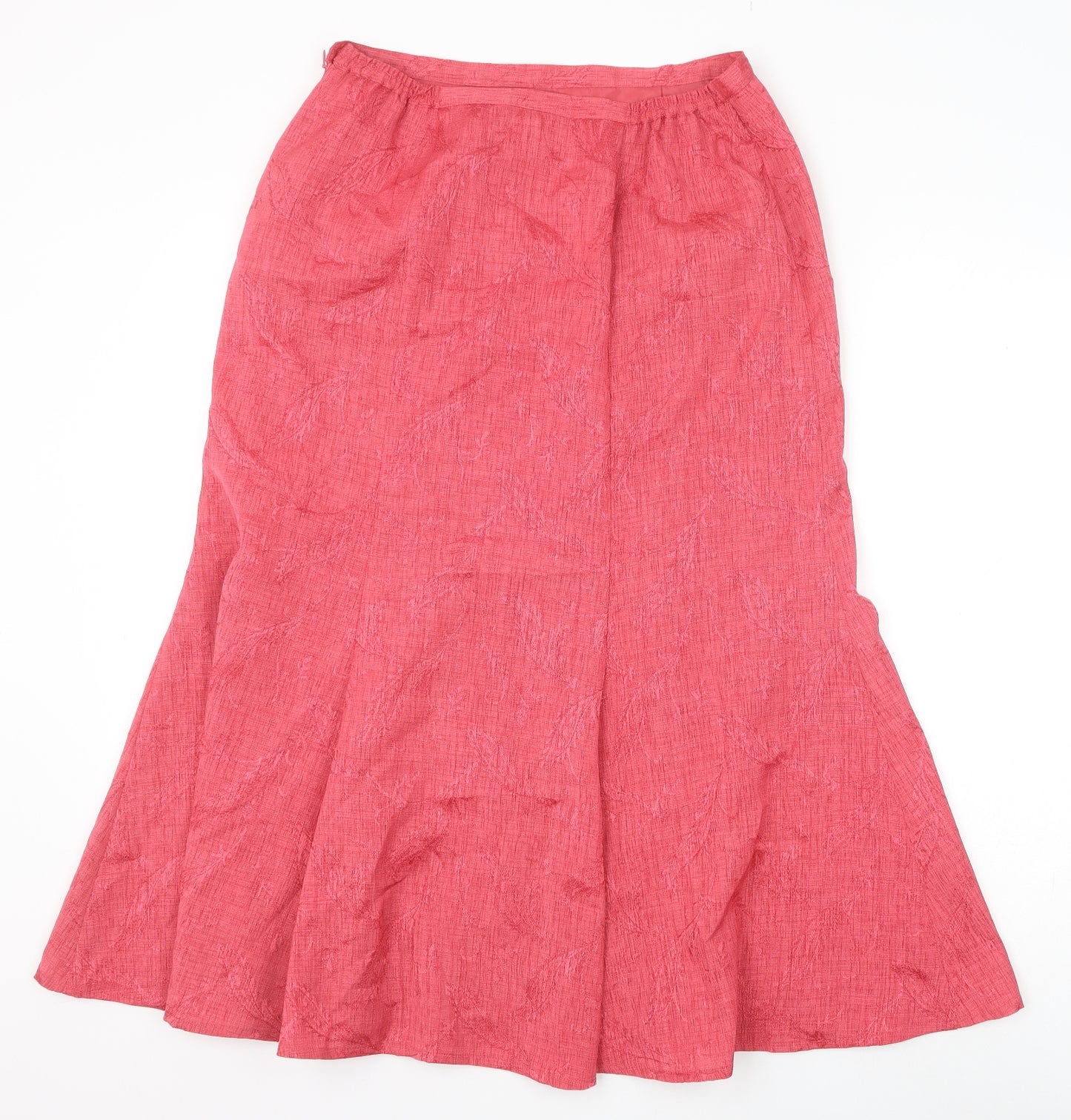 Eastex Womens Red Polyester Trumpet Skirt Size 12 Zip
