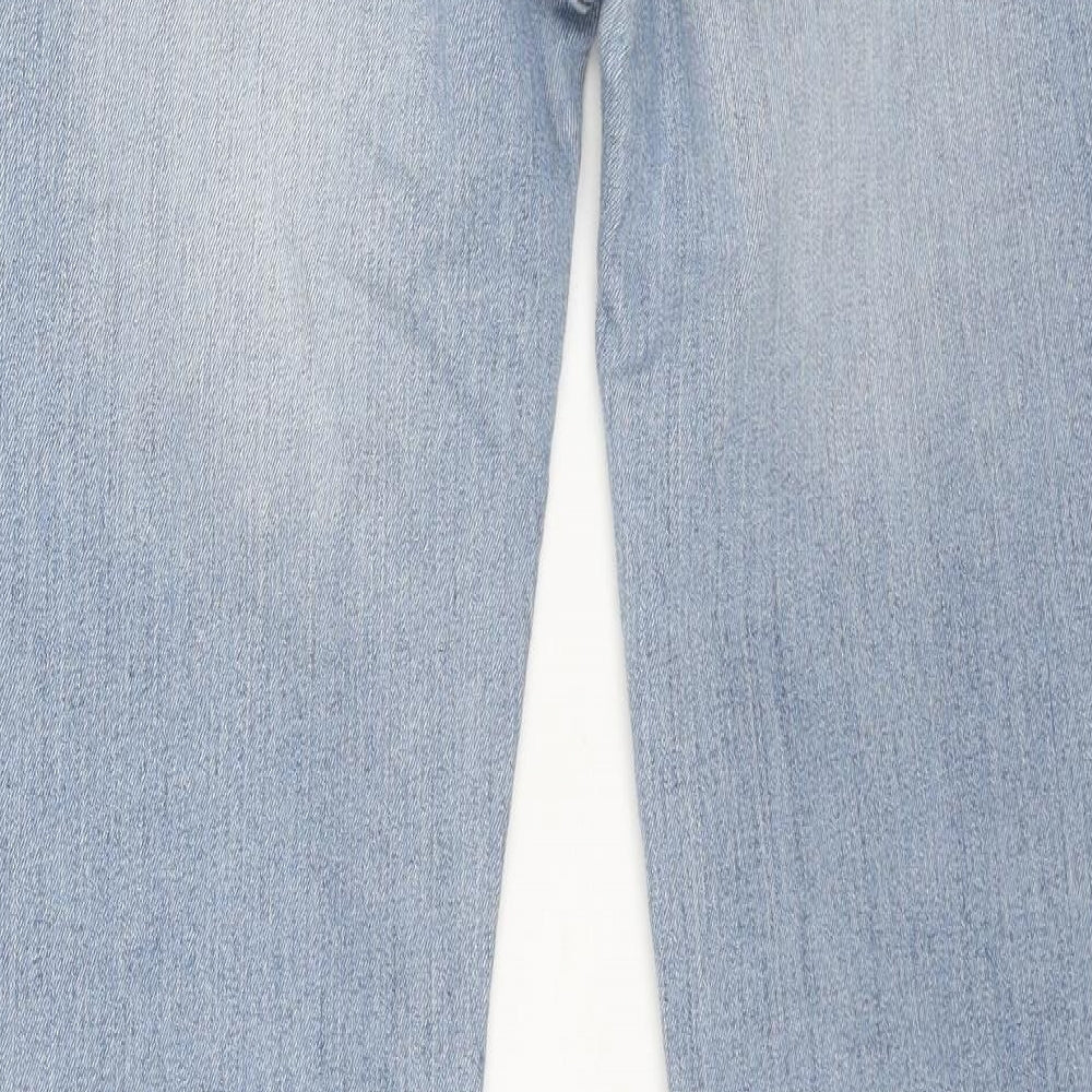 Denim & Co. Mens Blue Cotton Skinny Jeans Size 32 in L34 in Regular Button