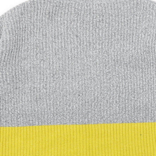 Primark Womens Grey Round Neck Acrylic Pullover Jumper Size M