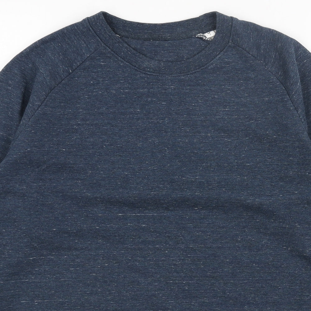 Preworn Womens Blue Cotton Pullover Sweatshirt Size M Pullover