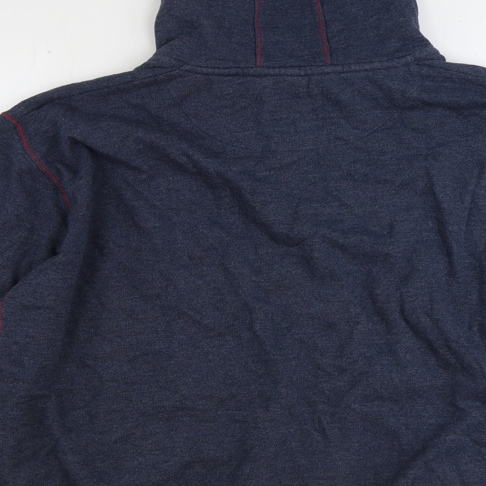 Joe Browns Mens Blue Cotton Pullover Hoodie Size 3XL