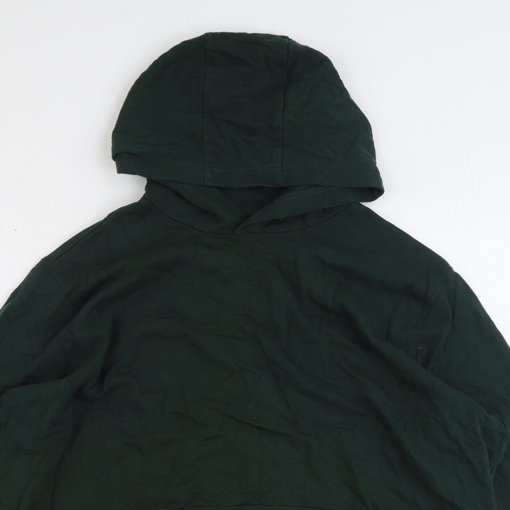 F&F Mens Green Cotton Pullover Hoodie Size 2XL