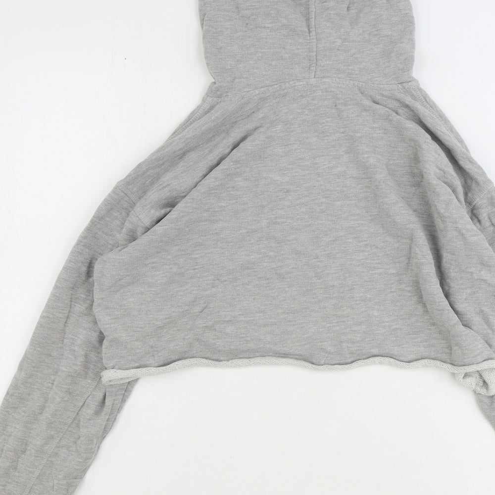 IVY PARK Womens Grey Cotton Pullover Hoodie Size S Pullover - Cropped
