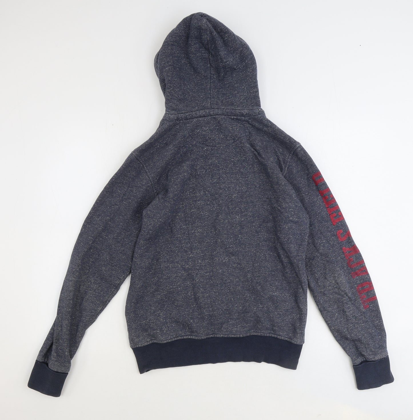 SoulCal&Co Mens Grey Cotton Pullover Hoodie Size S