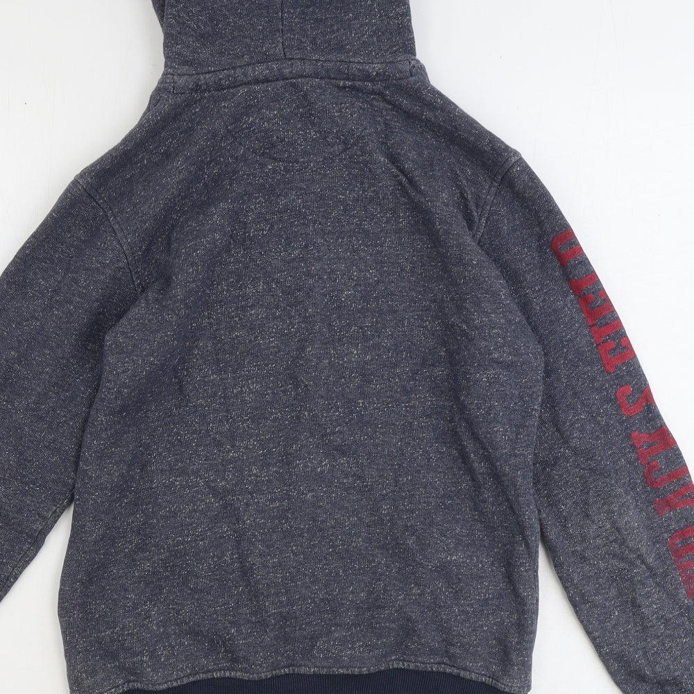 SoulCal&Co Mens Grey Cotton Pullover Hoodie Size S