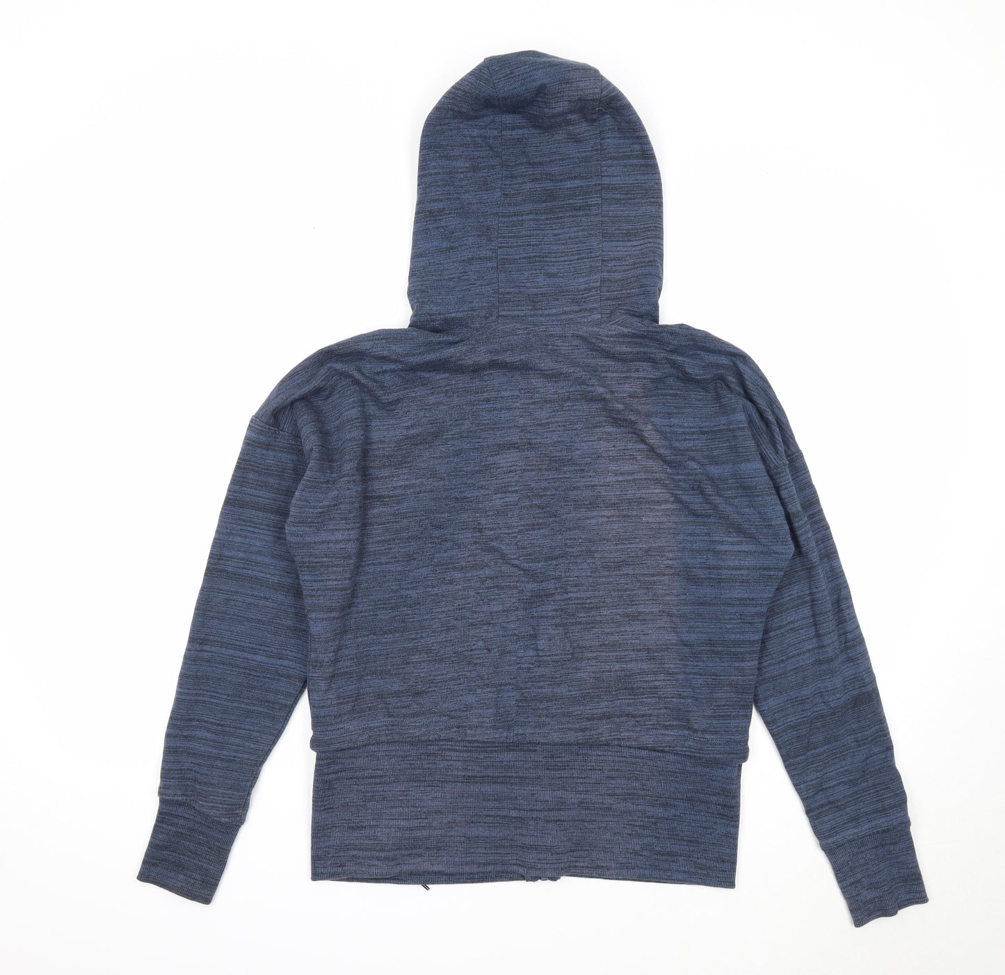 Soluxe Mens Blue Cotton Full Zip Hoodie Size M