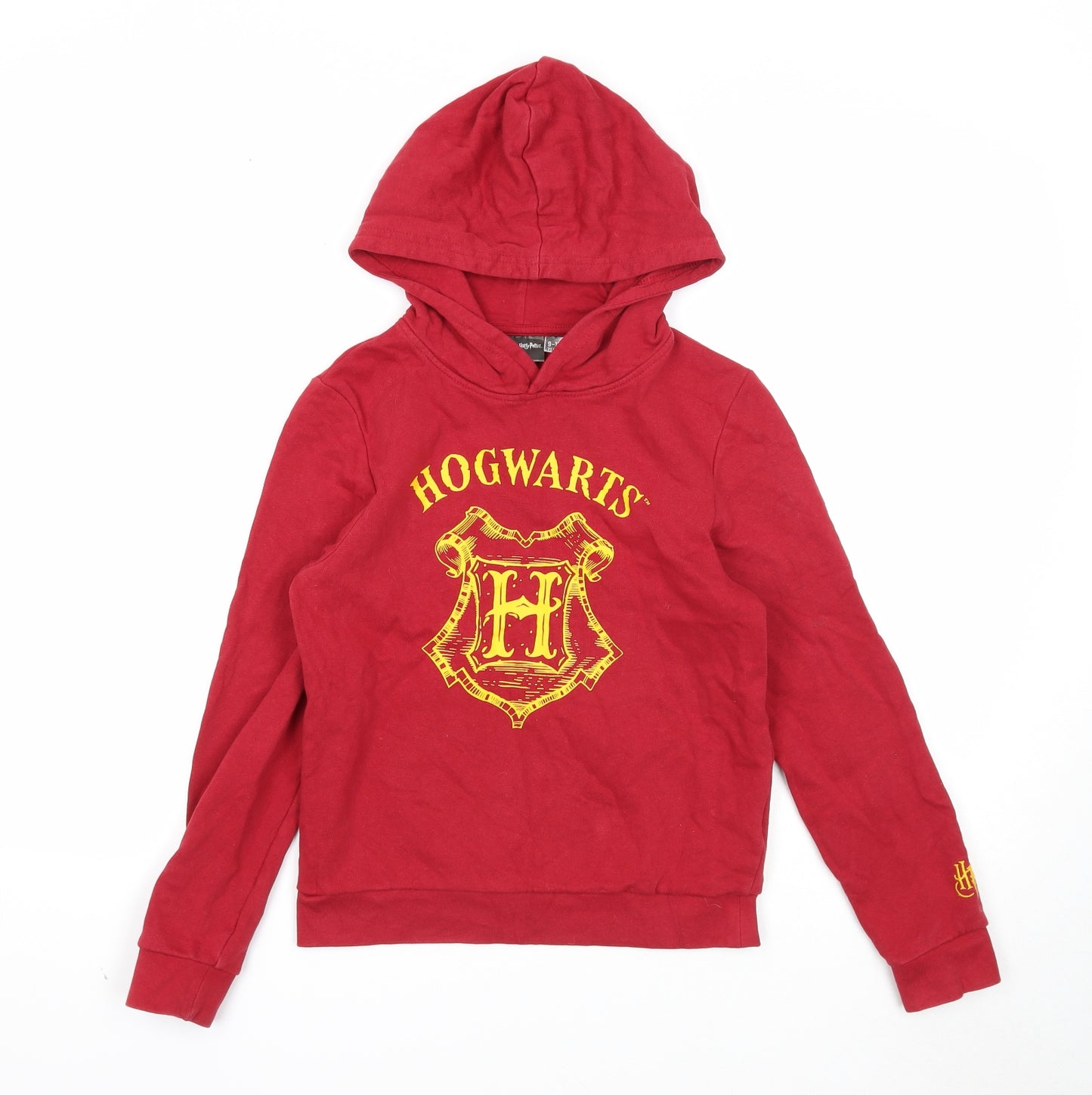 Harry Potter Boys Red Cotton Pullover Hoodie Size 9-10 Years Pullover - Hogwarts