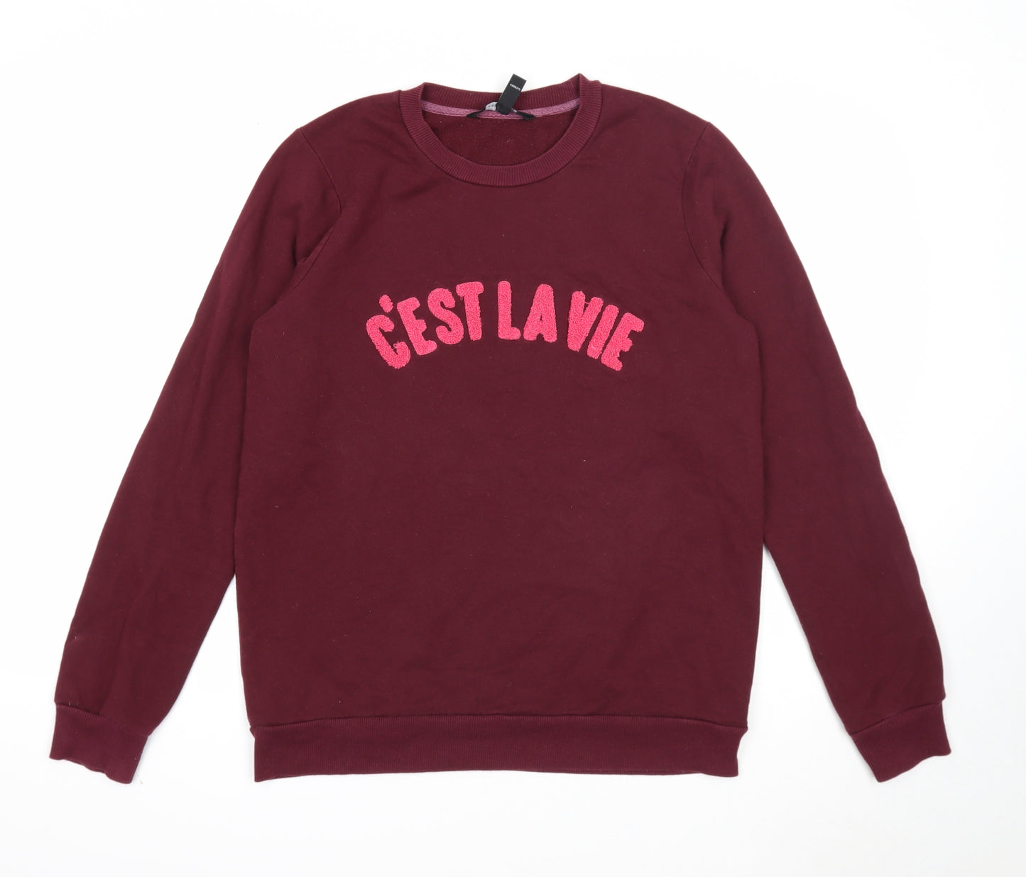 Long Tall Sally Womens Purple Cotton Pullover Sweatshirt Size S Pullover - C'est La Vie