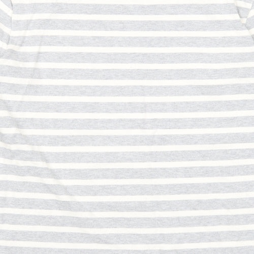 Gap Womens Grey Striped Cotton Pullover Sweatshirt Size M Pullover