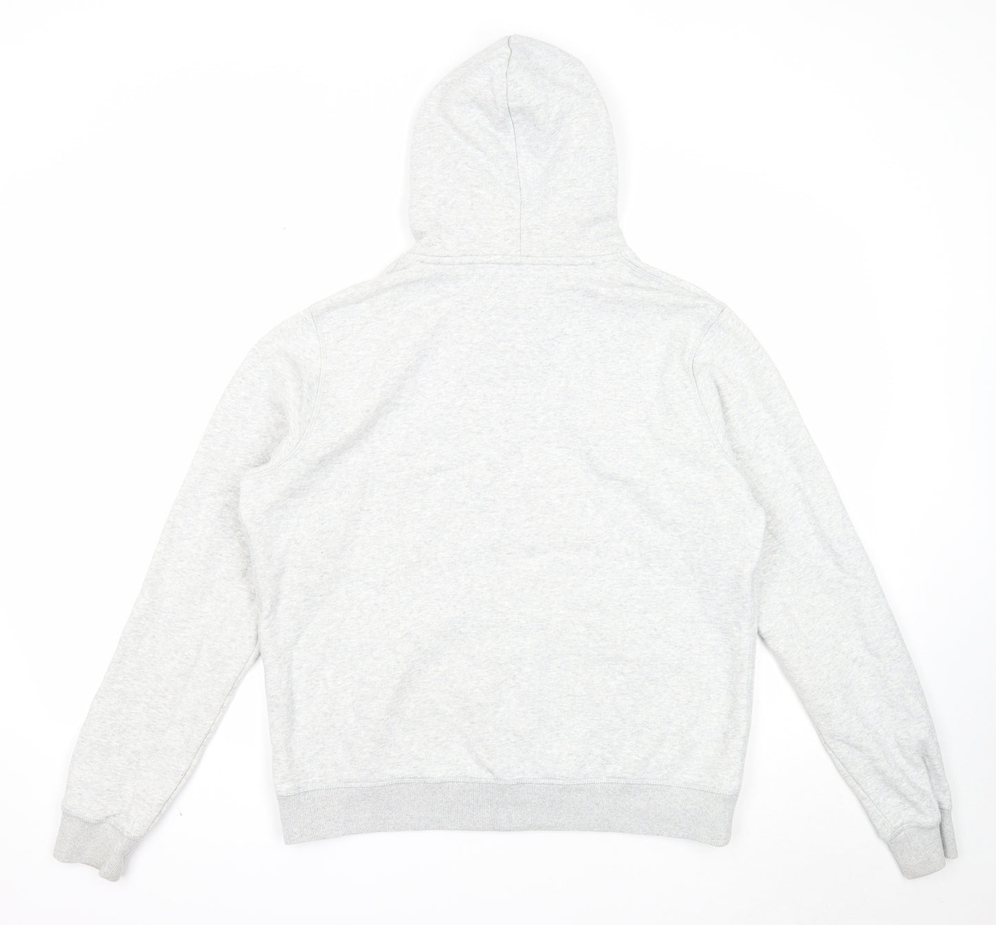 Jack Wills Womens Grey Cotton Full Zip Hoodie Size 16 Zip