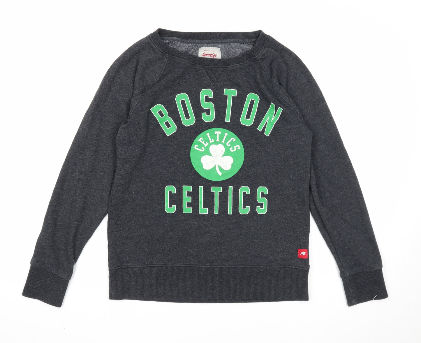 Sportiqe Womens Grey Cotton Pullover Sweatshirt Size S Pullover - Boston Celtics