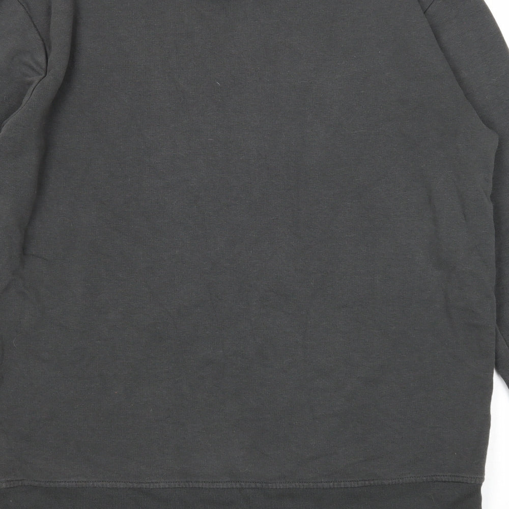Cedar Wood State Mens Grey Cotton Pullover Sweatshirt Size L