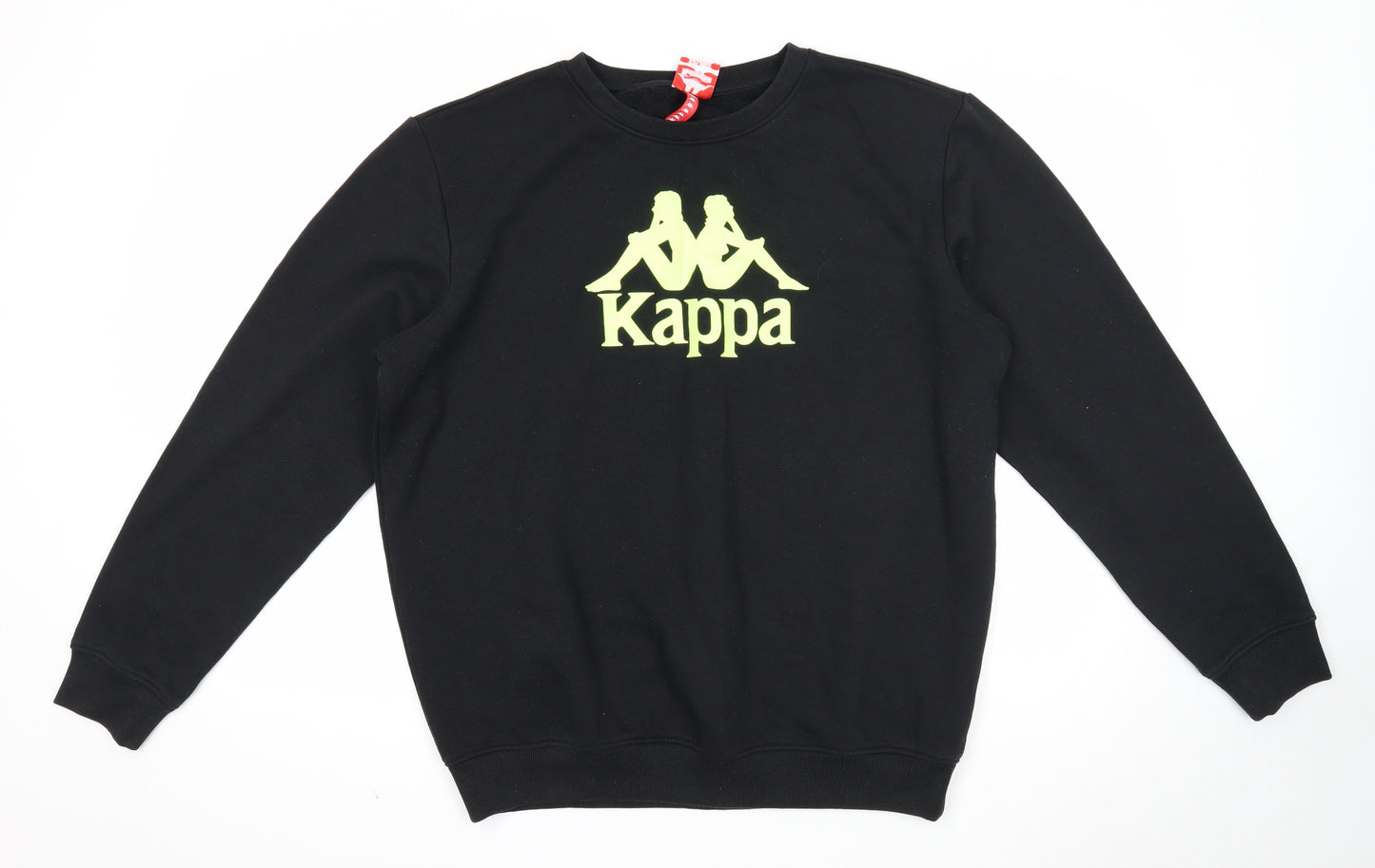 Kappa Mens Black Cotton Pullover Sweatshirt Size 2XL