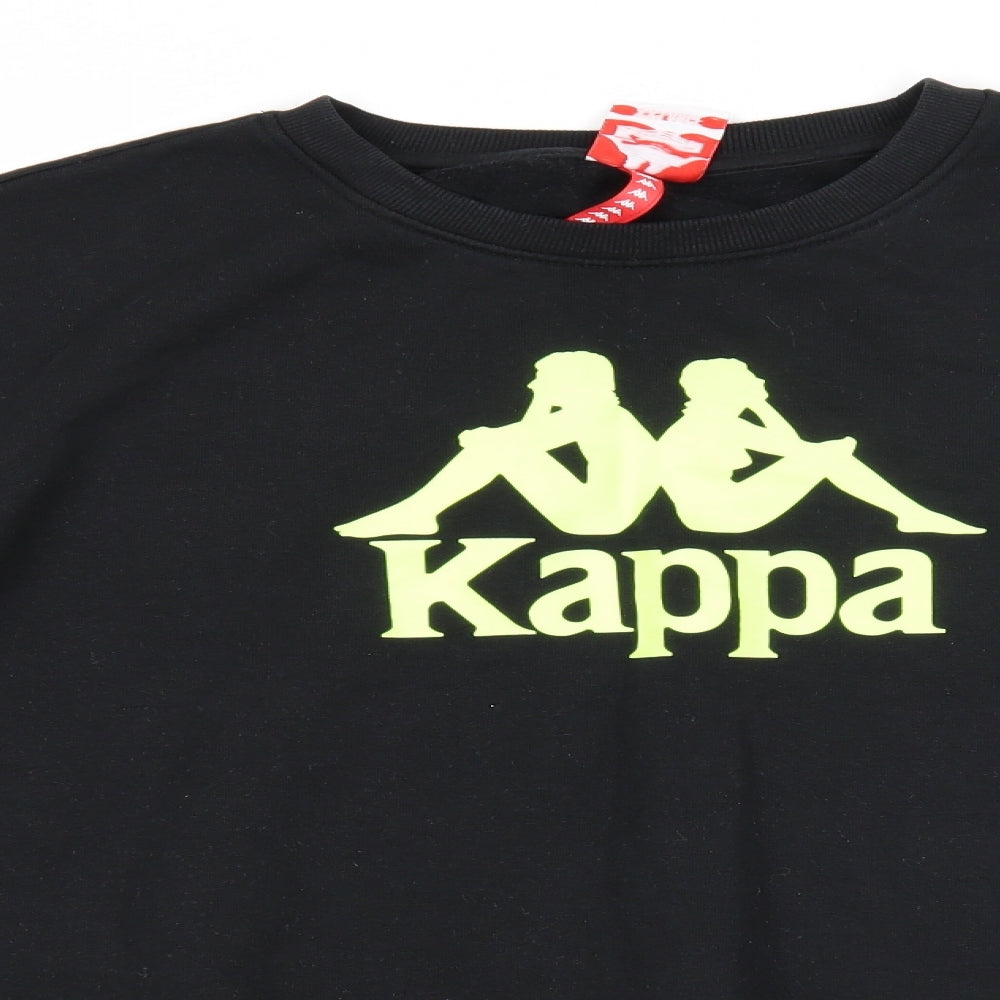 Kappa Mens Black Cotton Pullover Sweatshirt Size 2XL