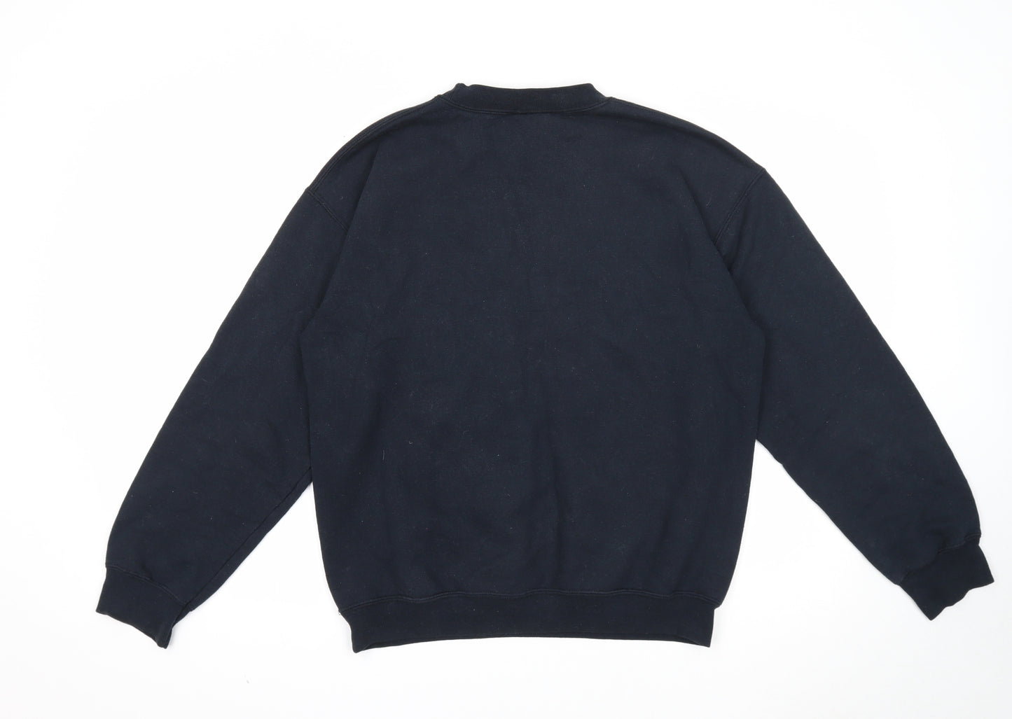 xcvb Womens Blue Cotton Pullover Sweatshirt Size M Pullover