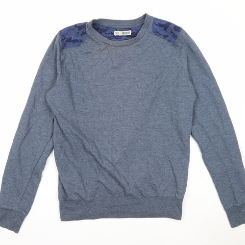 Preworn Mens Blue Cotton Pullover Sweatshirt Size M