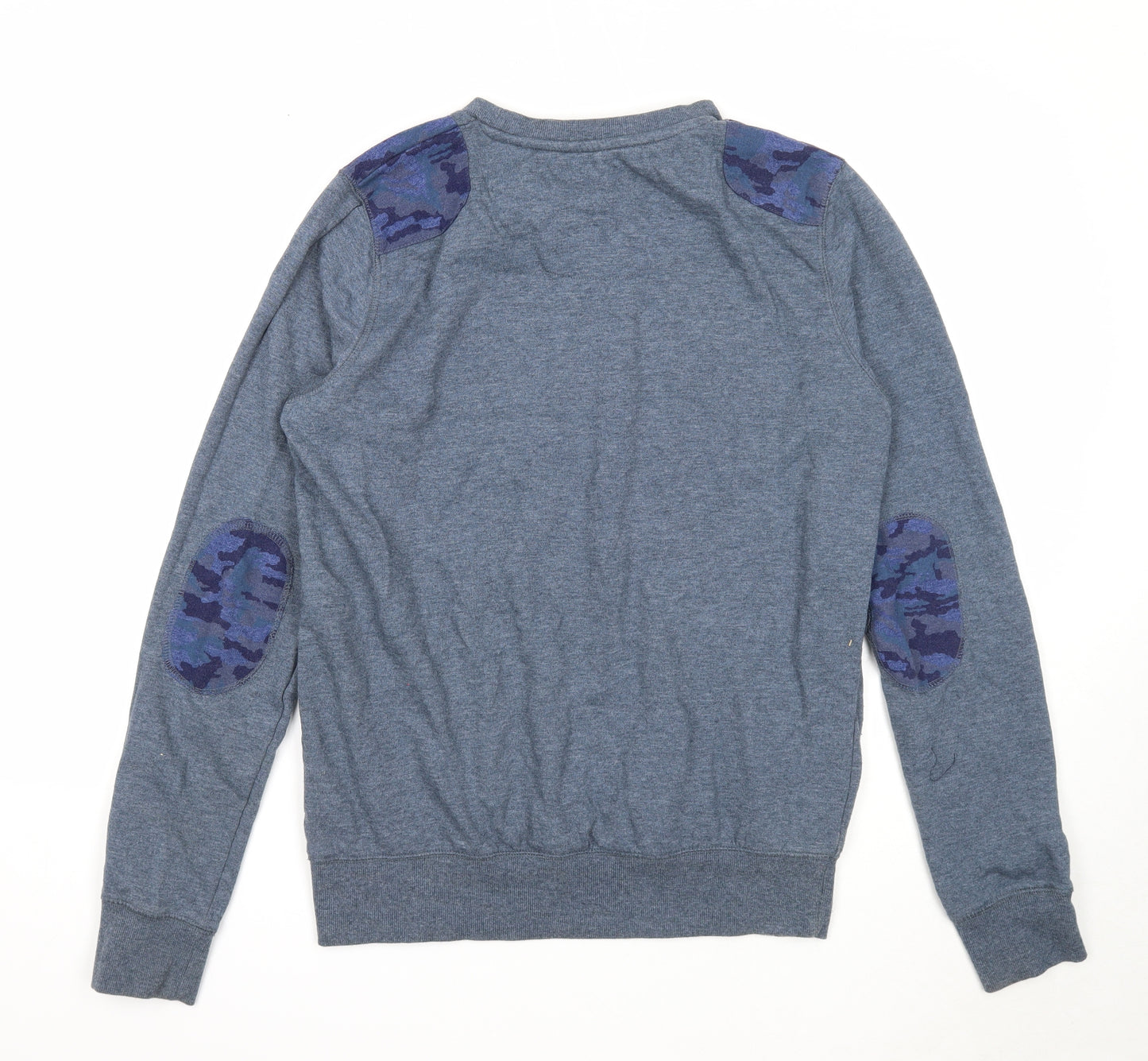 Preworn Mens Blue Cotton Pullover Sweatshirt Size M