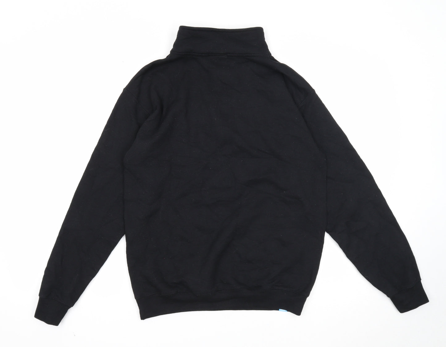 Dream Sports Mens Black Cotton Pullover Sweatshirt Size S