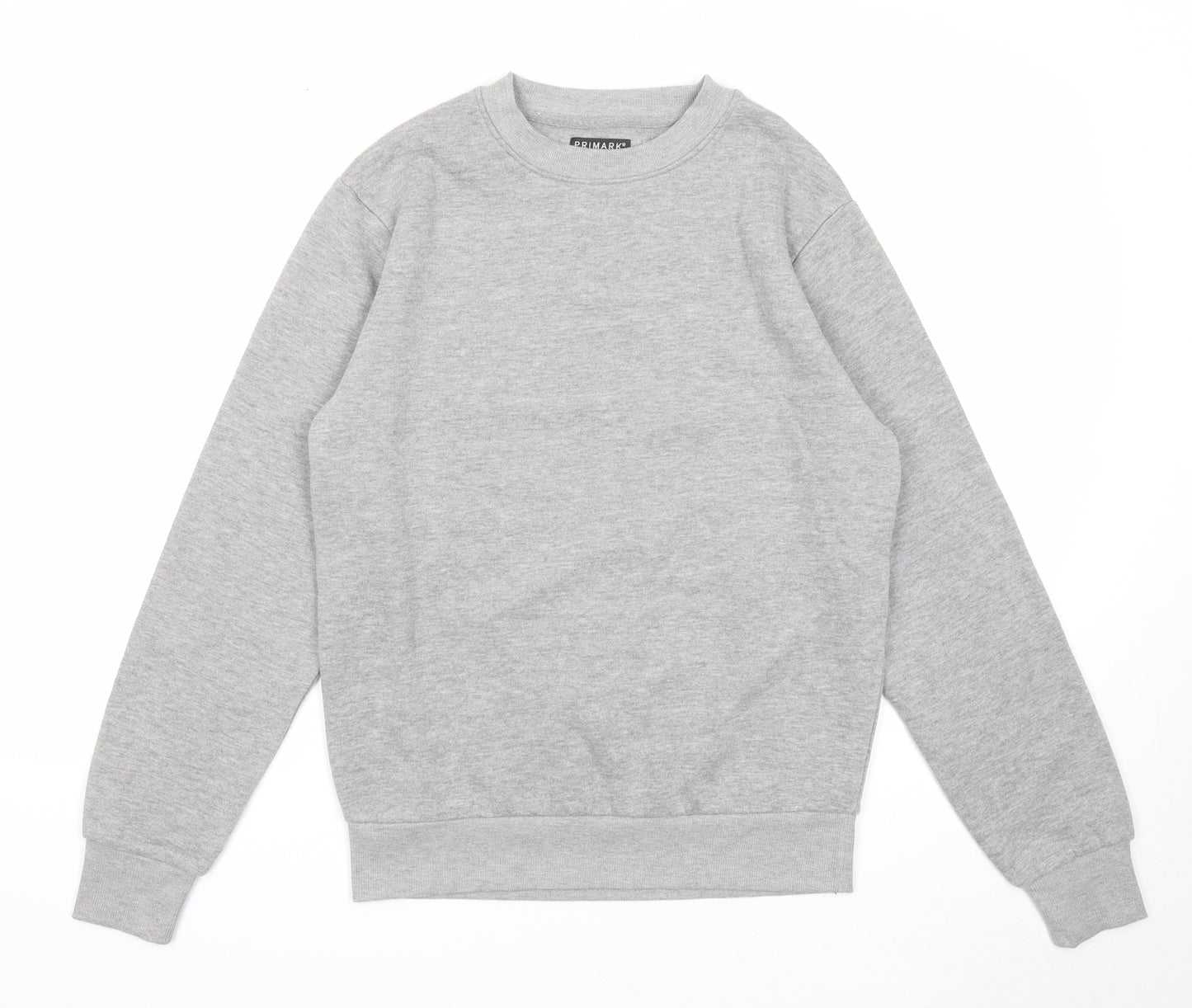 Primark Mens Grey Cotton Pullover Sweatshirt Size XS