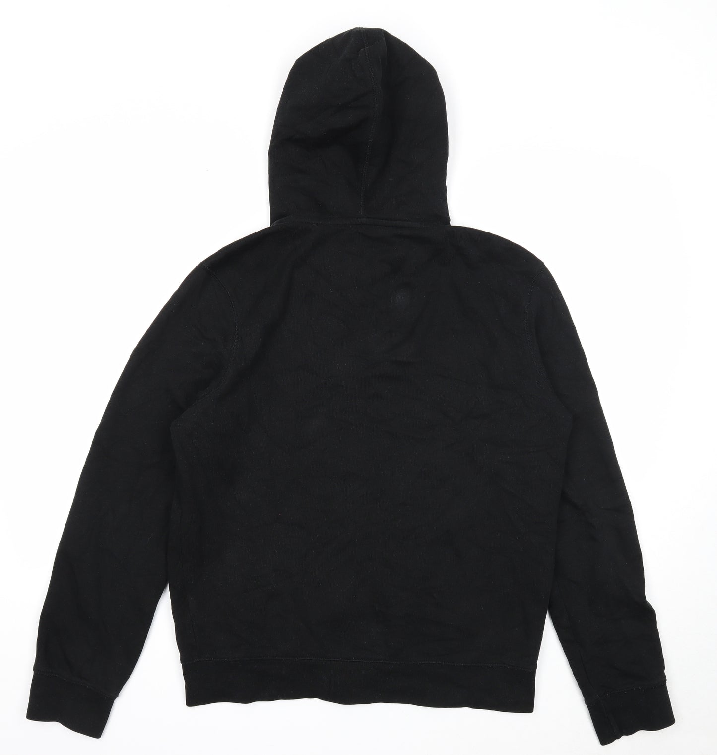NEXT Mens Black Cotton Full Zip Hoodie Size M