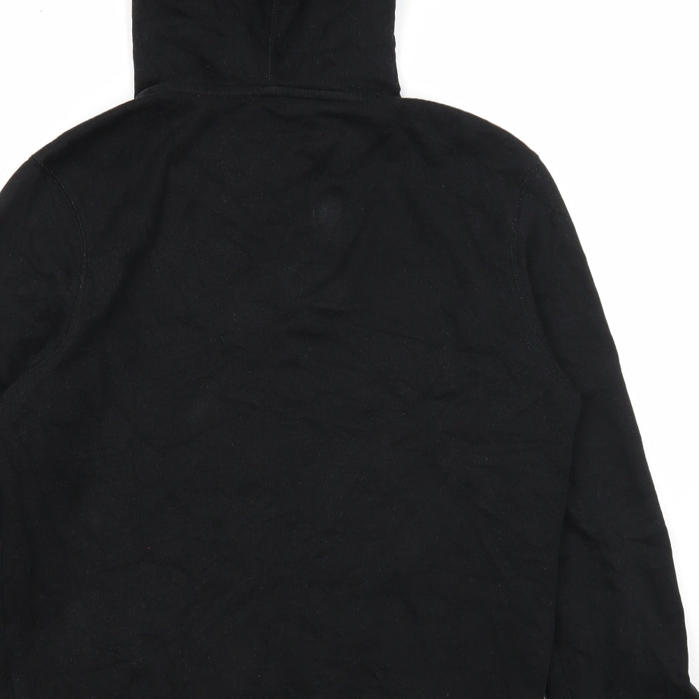 NEXT Mens Black Cotton Full Zip Hoodie Size M