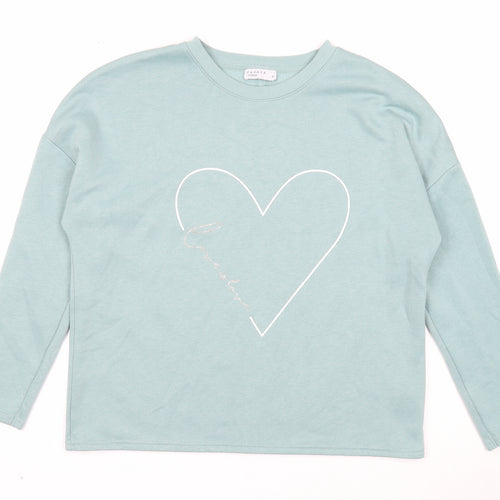 Papaya Womens Blue Polyester Pullover Sweatshirt Size M Pullover - Lots of Love