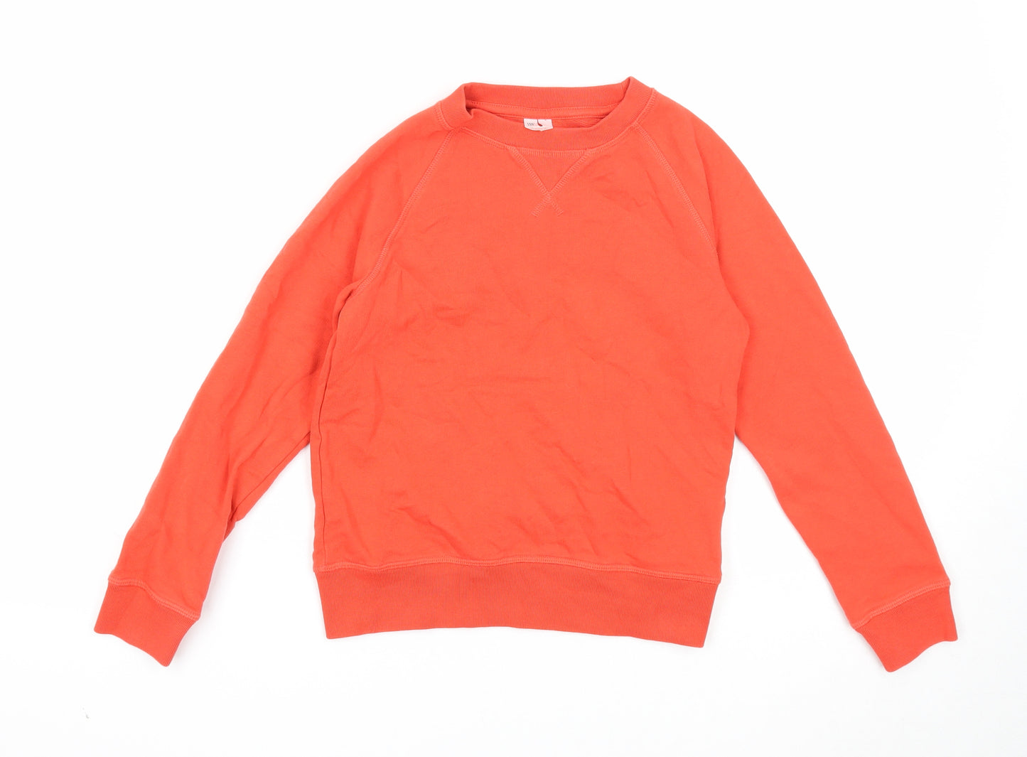 Preworn Boys Red Cotton Pullover Sweatshirt Size 7-8 Years Pullover
