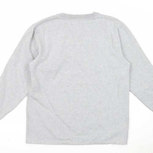 Preworn Womens Grey Cotton Pullover Sweatshirt Size L Pullover - ECNU