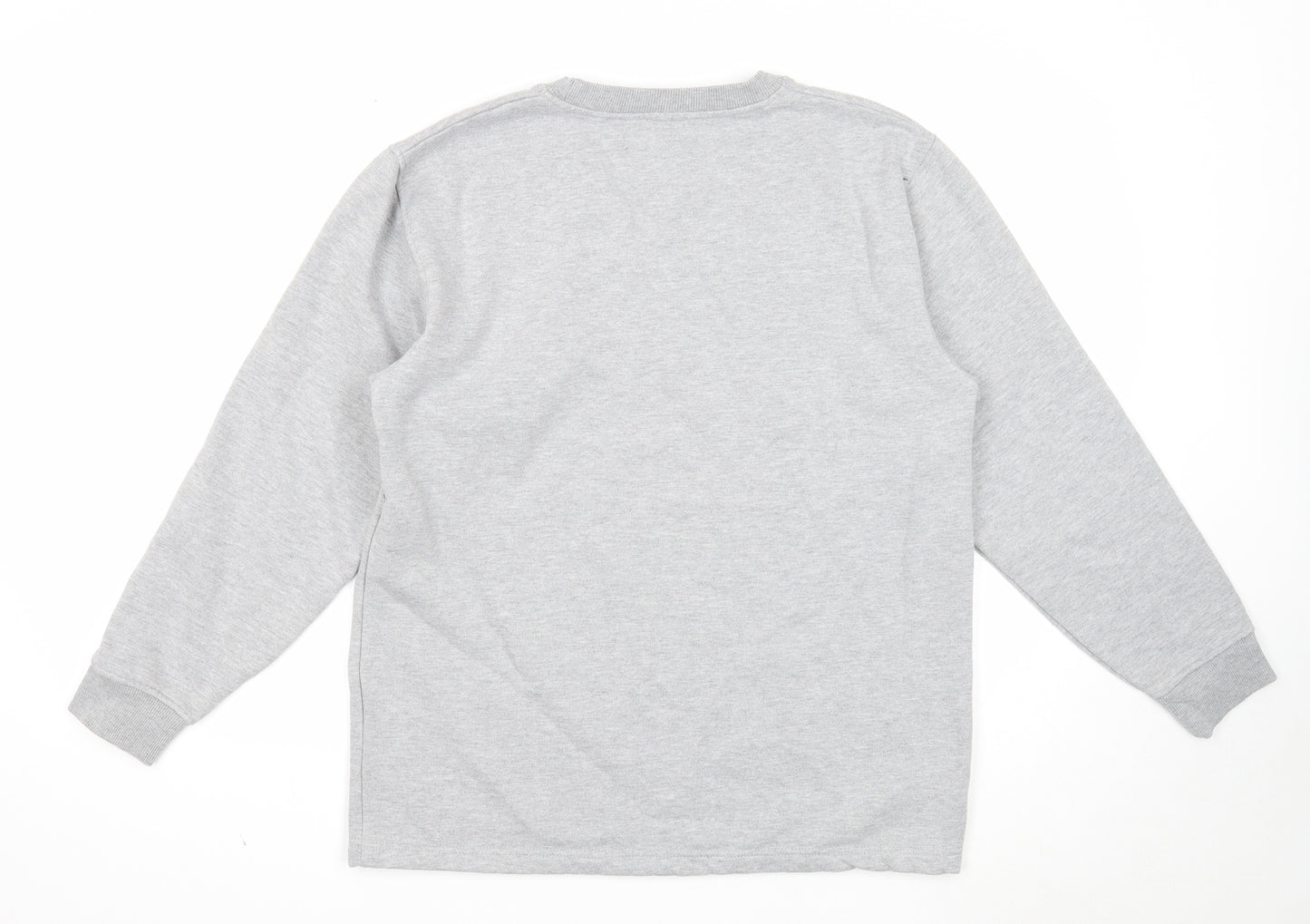 Preworn Womens Grey Cotton Pullover Sweatshirt Size L Pullover - ECNU