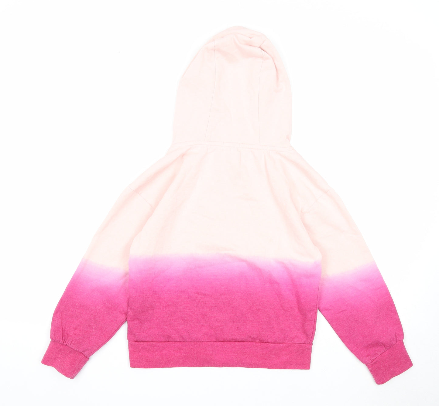 Lily&Dan Girls Pink Cotton Pullover Hoodie Size 9-10 Years Pullover