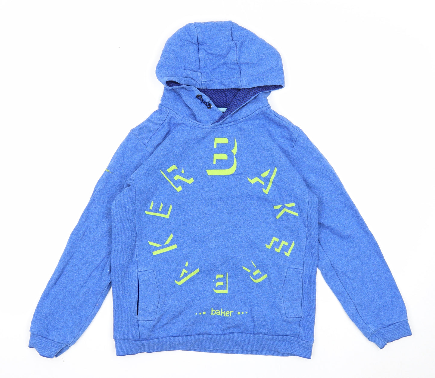 Ted Baker Boys Blue Cotton Pullover Hoodie Size 11-12 Years Pullover