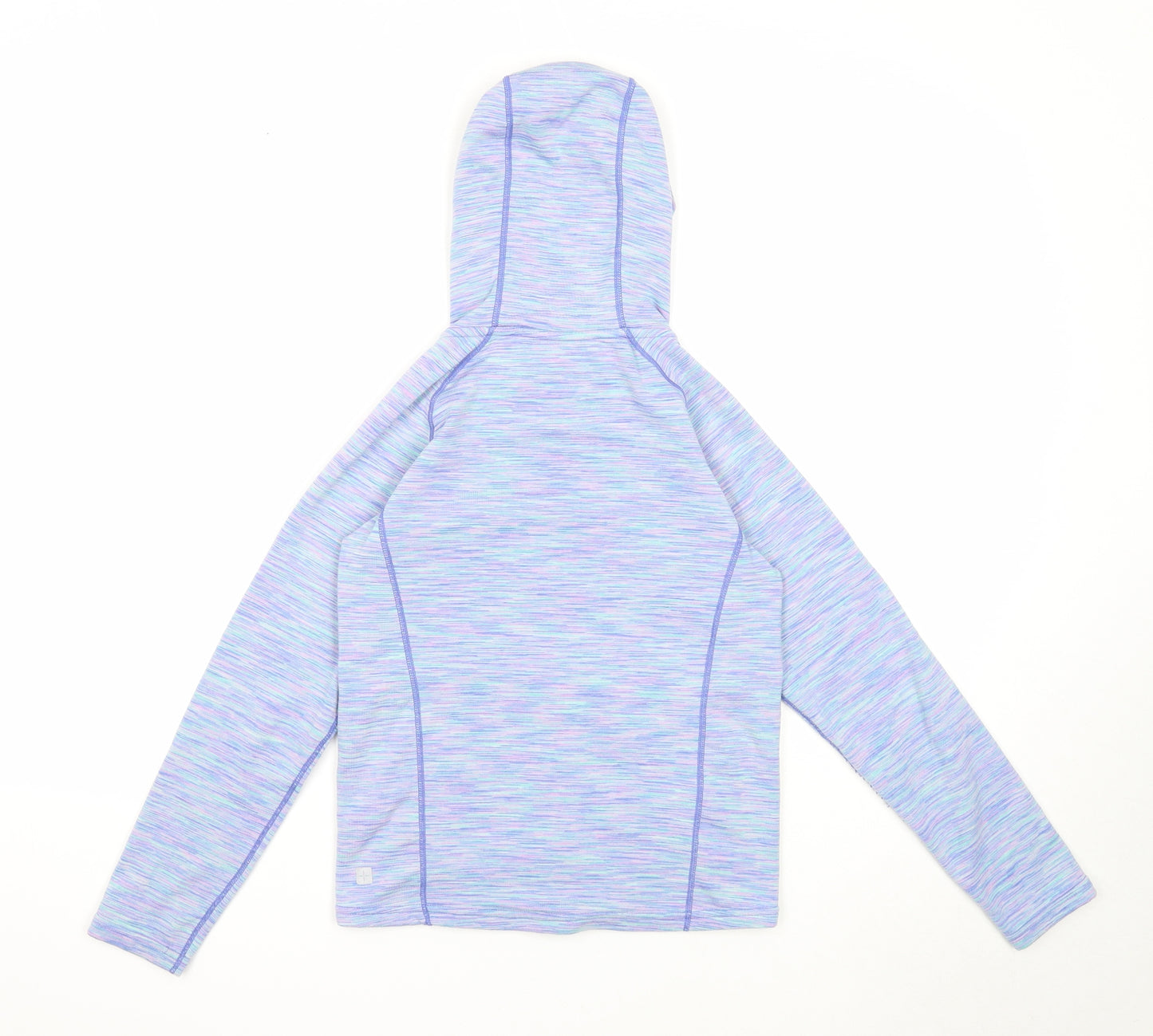 Mountain Warehouse Girls Blue Polyester Full Zip Sweatshirt Size 9-10 Years Zip