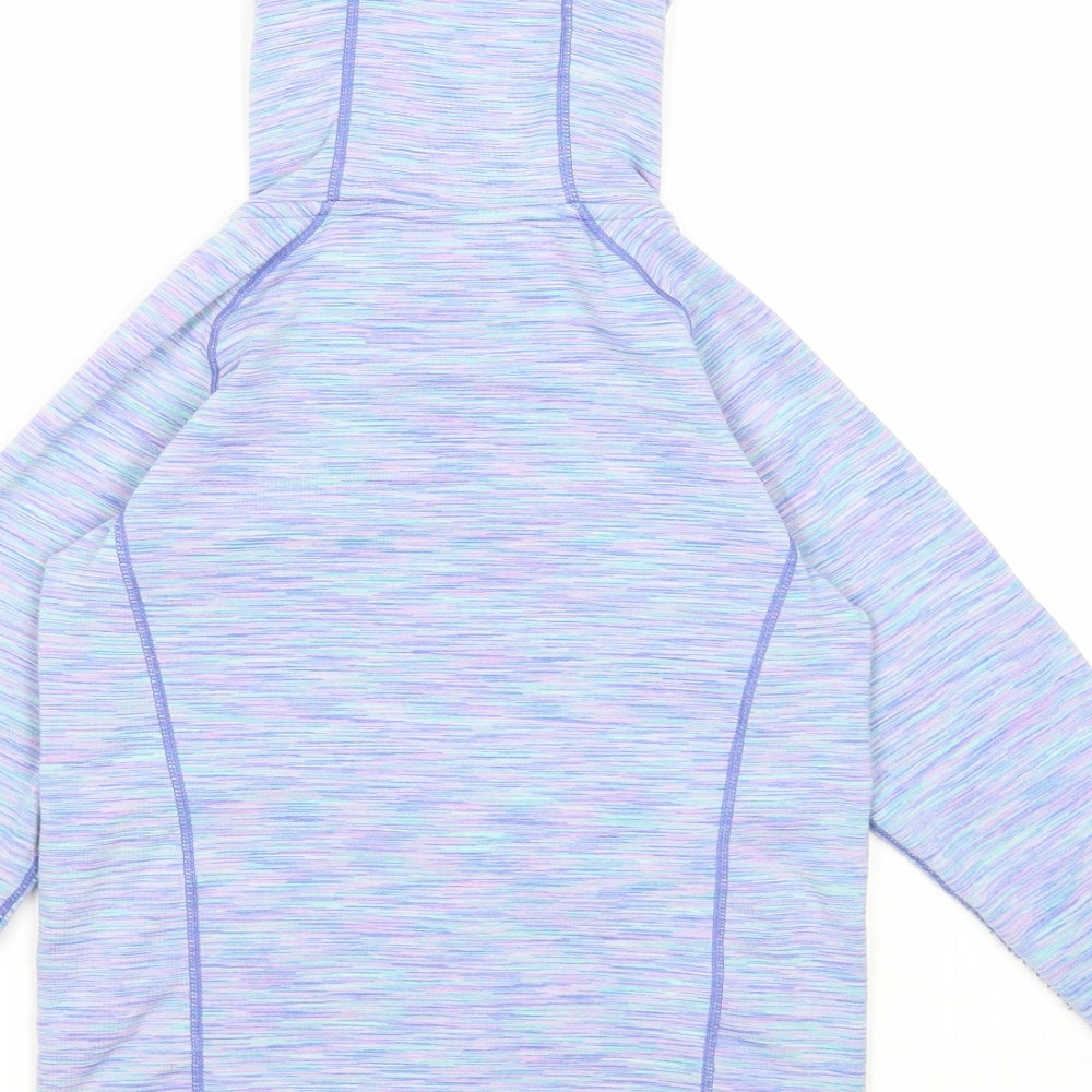 Mountain Warehouse Girls Blue Polyester Full Zip Sweatshirt Size 9-10 Years Zip