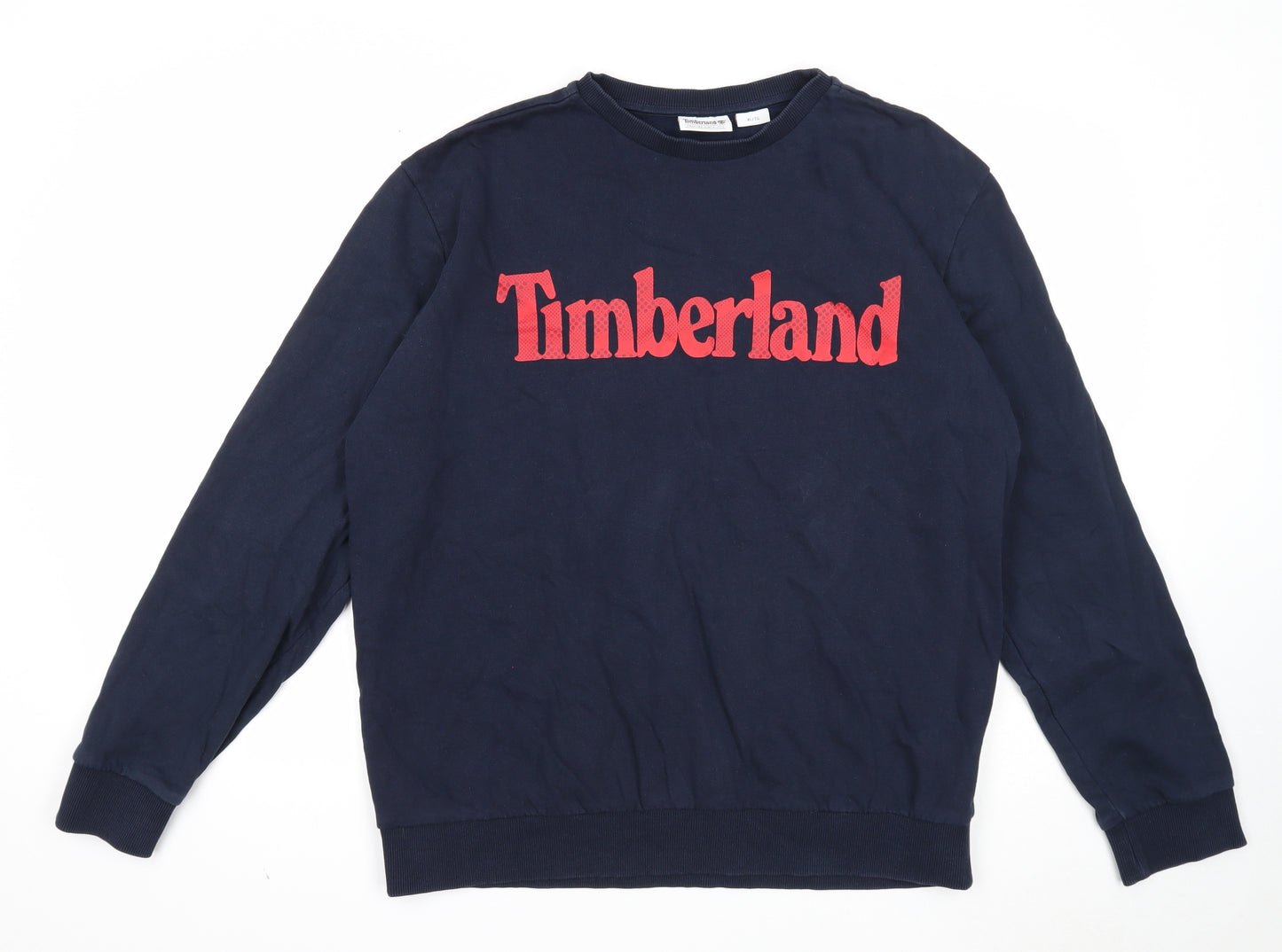 Timberland Mens Blue Cotton Pullover Sweatshirt Size XL