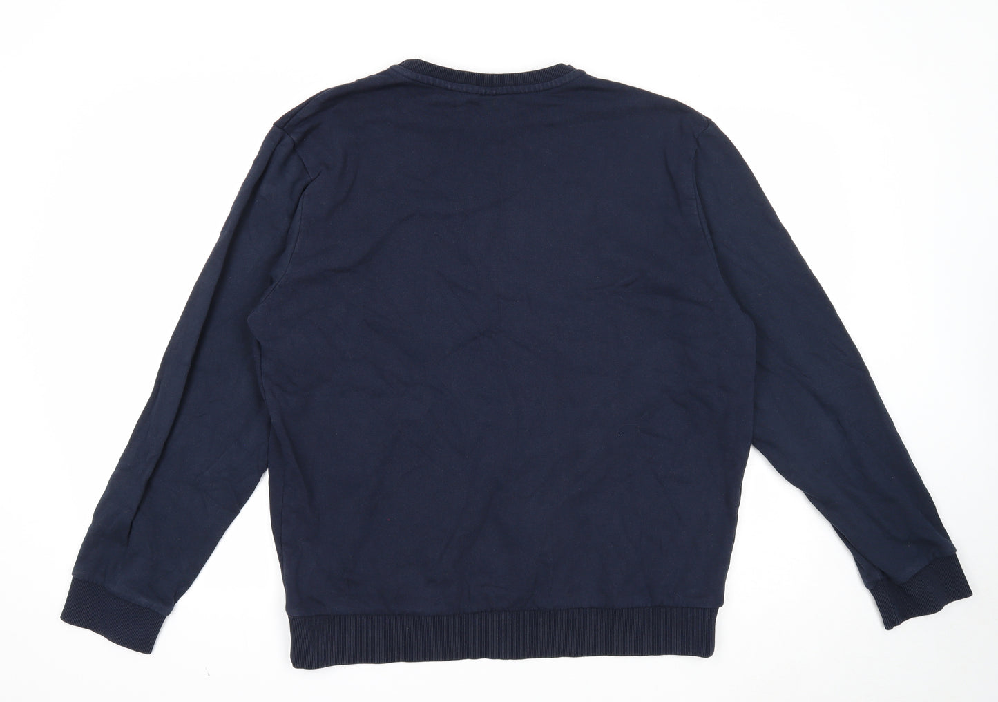 Timberland Mens Blue Cotton Pullover Sweatshirt Size XL