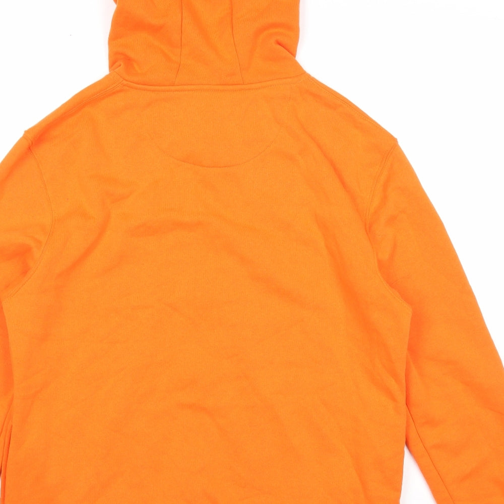 Primark Mens Orange Cotton Full Zip Hoodie Size L
